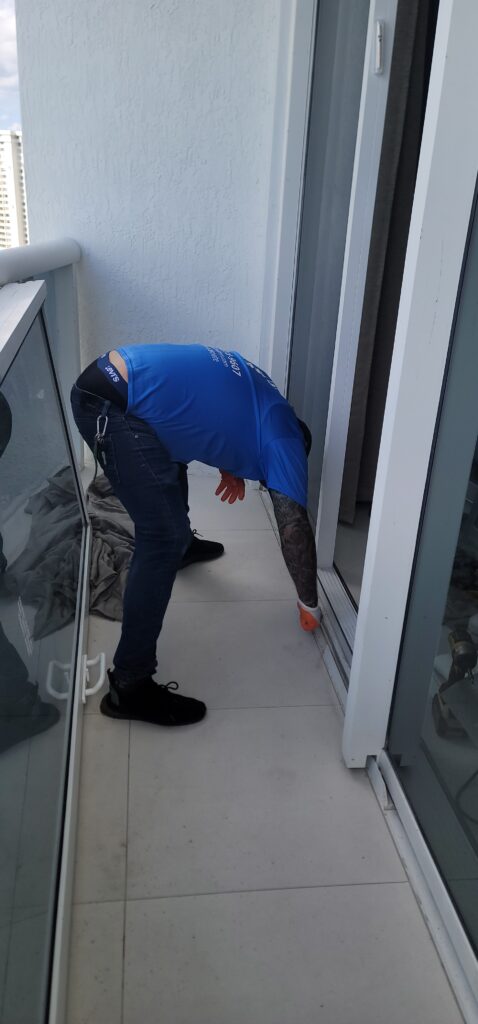 impact Sliding glass door repair